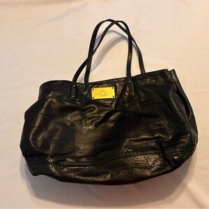 Rebecca Minkoff Black Glossy Tote Bag